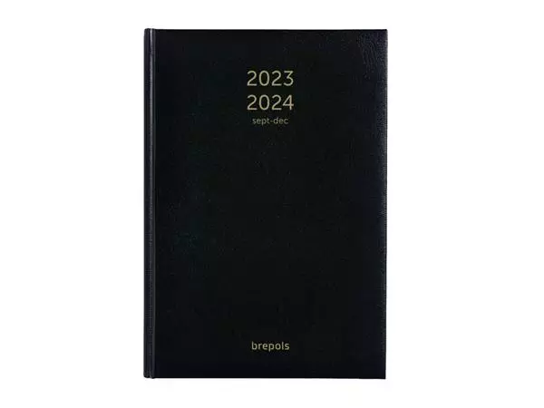 Een Agenda 2024 2025 Brepols Bretime Lima 16maanden 7dagen/2pagina's zwart koop je bij Goedkope Kantoorbenodigdheden