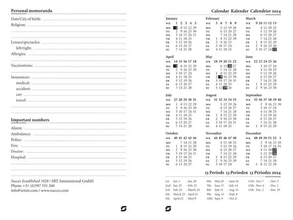 Een CALENDARIUM 2025 SUCCES JUNIOR 7DAGEN/2PAGINA'S koop je bij Kantoorvakhandel van der Heijde