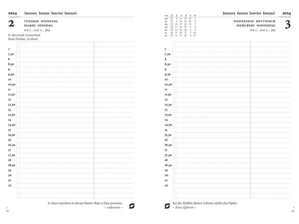 Een Agendavulling 2025 Succes Executive A5 1dag/1pagina koop je bij NiceSupplies.nl