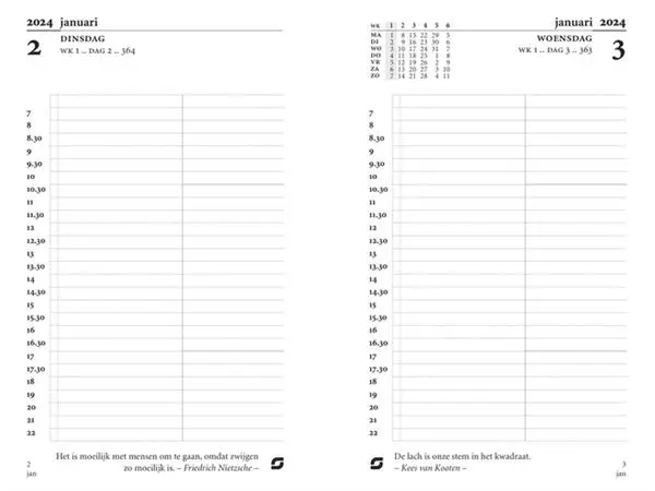 Een AGENDAVULLING 2025 SUCCES MINI 1DAG/1PAGINA koop je bij Kantoorvakhandel van der Heijde