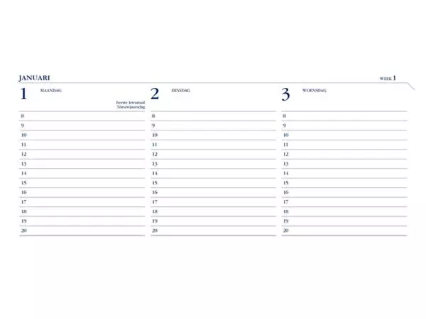 Een Agenda 2025 Ryam Memoplan 7 Mundior 7dagen/2pagina's landscape zwart koop je bij NiceSupplies.nl