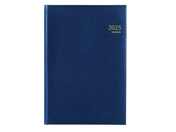 Agenda 2025 Brepols Omega Lima 7dagen/2pagina's blauw