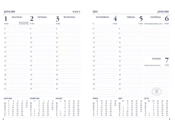 Een Agenda 2025 Ryam Weekplan Plus Mercury 7dagen/2pagina's rood koop je bij EconOffice