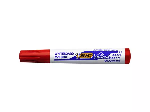 Een Viltstift Bic Velleda 1701 whiteboard rond large rood koop je bij Buro De Peuter