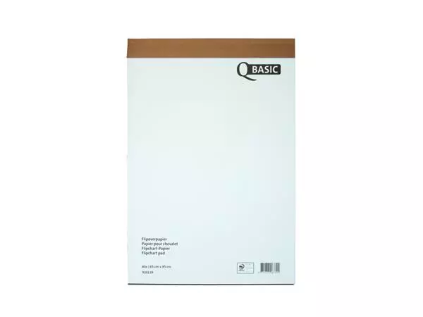 Een Flipoverpapier Qbasic 65x95cm 40 vel ongevouwen ruit koop je bij EconOffice
