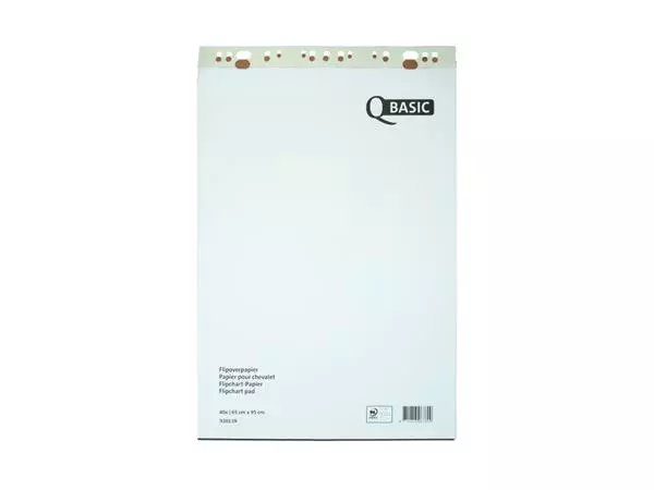 Een FLIPOVERPAPIER QBASIC 65X95CM BLANCO RUIT koop je bij Kantoorvakhandel van der Heijde