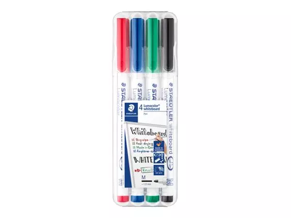 Een VILTSTIFT STAEDTLER 301 WHITEBOARD ROND 1MM ASS koop je bij Kantoorvakhandel van der Heijde