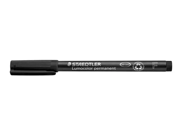 Een VILTSTIFT STAEDTLER OHP LUMO F 318 PERM ZWART koop je bij Kantoorvakhandel van der Heijde