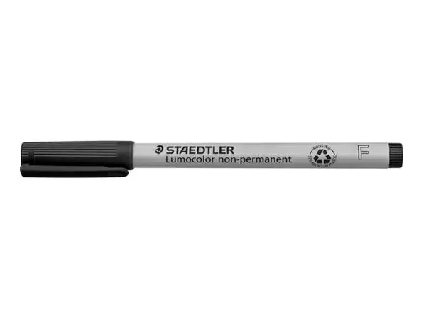 Een Viltstift Staedtler Lumocolor 316 non permanent F zwart koop je bij NiceSupplies.nl