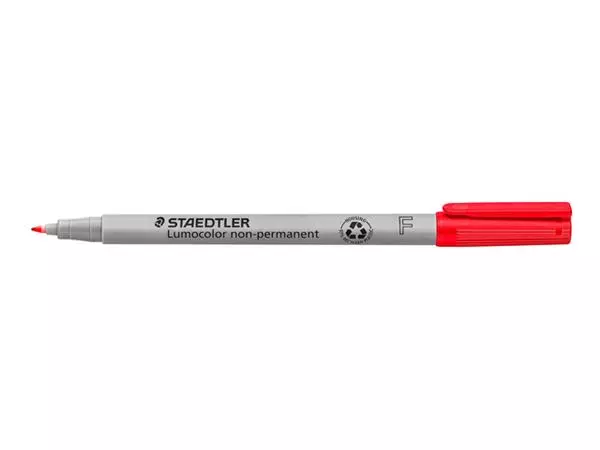 Een Viltstift Staedtler Lumocolor 316 non permanent F rood koop je bij KantoorProfi België BV