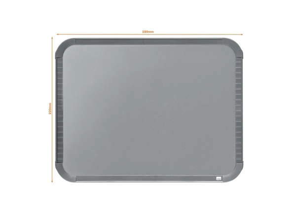 Een Whiteboard Nobo Slim Line 22x28cm zilver koop je bij NiceSupplies.nl