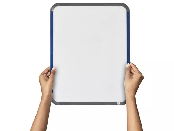 Een Whiteboard Nobo Slim Line 28x36cm wit koop je bij Kantoorvakhandel van der Heijde