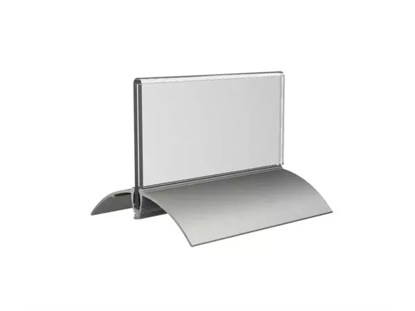 Een Tafelnaambord Europel 52x100mm acryl aluminium 2st koop je bij NiceSupplies.nl