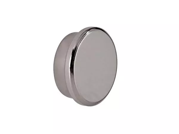 Een MAGNEET MAUL NEODYMIUM ROND 25MM 13KG NIKKEL koop je bij Kantoorvakhandel van der Heijde