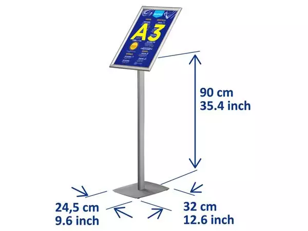 Een Infostandaard Europel incl. A3 kliklijst 25mm koop je bij Buro De Peuter