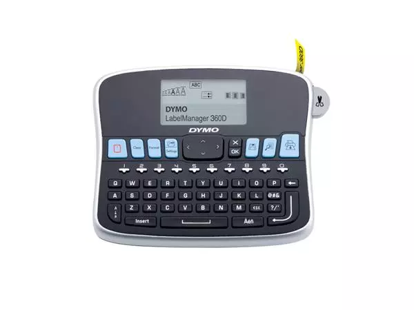 Een Labelprinter Dymo LabelManager 360D draagbaar qwerty 19mm zwart koop je bij Buro De Peuter