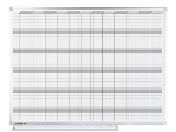 Planbord Legamaster professional jaarplanner hor 90x120cm