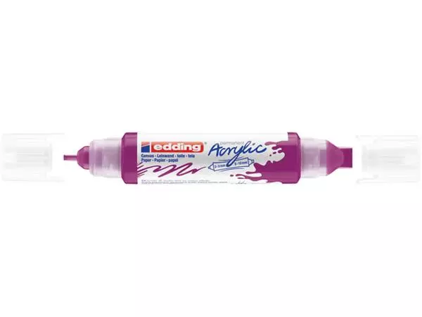 Een Acrylmarker edding e-5400 3D double liner bessenrood koop je bij Goedkope Kantoorbenodigdheden