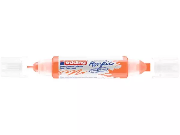 Een Acrylmarker edding e-5400 3D double liner neon oranje koop je bij Goedkope Kantoorbenodigdheden