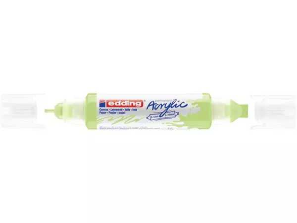 Een Acrylmarker edding e-5400 3D double liner pastel groen koop je bij Goedkope Kantoorbenodigdheden