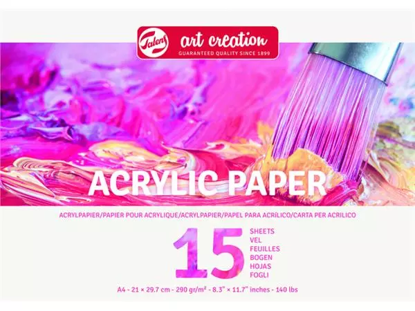 Een Acrylverfpapier Talens Art Creation A4 15vel 290gr koop je bij L&N Partners voor Partners B.V.