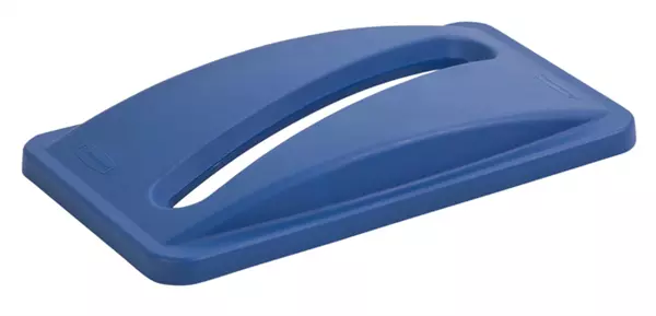 Een Deksel Rubbermaid Slim Jim Vented inwerpopening voor papier blauw koop je bij Kantoorvakhandel van der Heijde