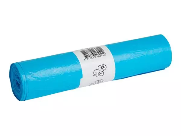 Een Afvalzak Powersterko HDPE T23 58x100cm 70L blauw koop je bij Totaal Kantoor Goeree