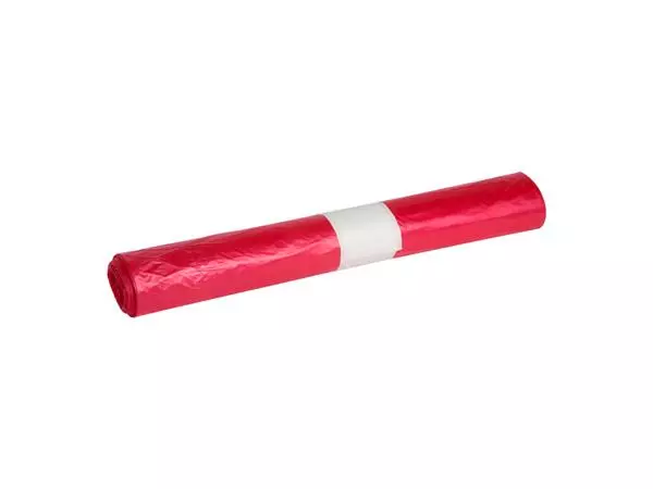 Een Afvalzak Powersterko HDPE T25 70x110cm 120L rood koop je bij Totaal Kantoor Goeree