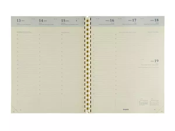 Een Recharge agenda 2025 Brepols Concorde spirale 7 jours/2 pages crème koop je bij QuickOffice BV