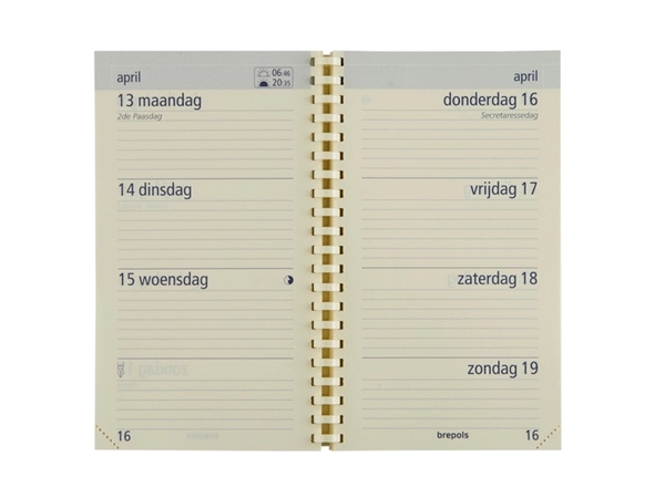 Een Agendavulling 2025 Brepols Optivision Pocket 7dagen/2pagina's koop je bij Kantoorvakhandel van der Heijde