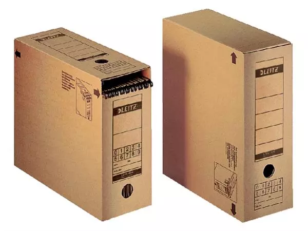Een Archiefdoos met deksel Leitz Premium 120x275x325mm natuurbruin koop je bij Van Leeuwen Boeken- en kantoorartikelen