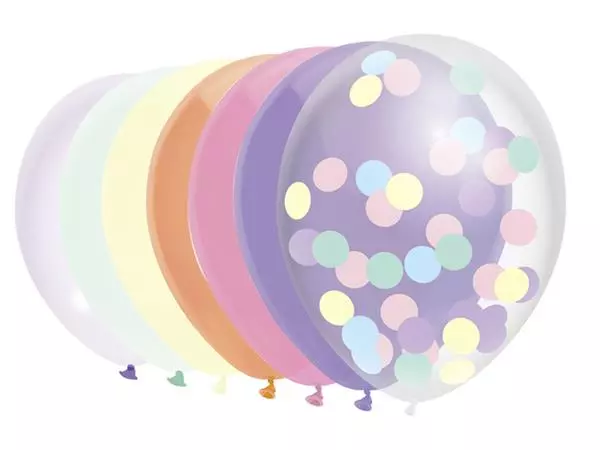 Een Ballon Haza uni 30cm 10 stuks pastel assorti koop je bij L&N Partners voor Partners B.V.