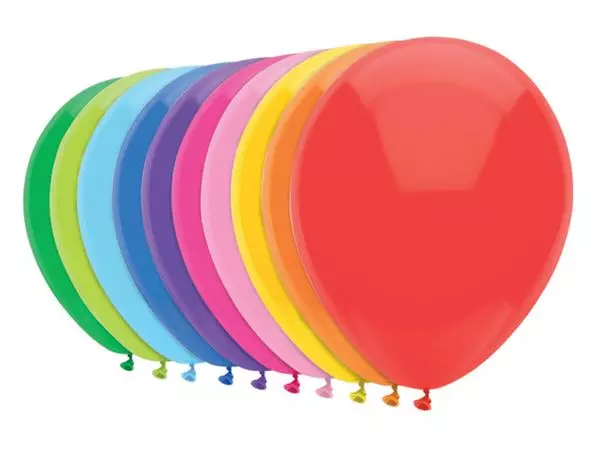 Een Ballonnen gekleurd 20 stuks 30 cm koop je bij MV Kantoortechniek B.V.