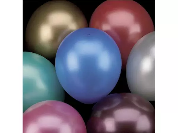 Een Ballonnen metallic 10 stuks koop je bij Van Leeuwen Boeken- en kantoorartikelen