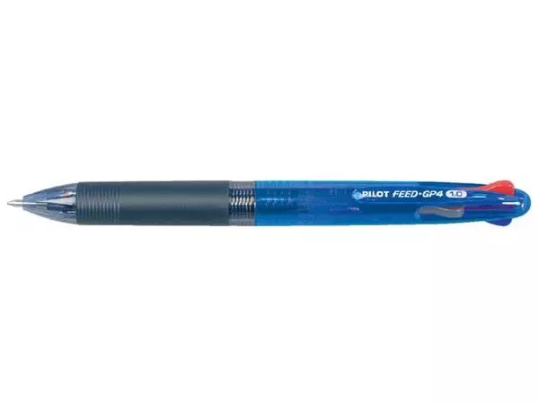 Een Balpen PILOT Begreen 4kleuren Feed GP4 medium blauw koop je bij Alles voor uw kantoor