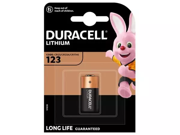 Een Batterij Duracell 1xCR123 high power lithium koop je bij EconOffice