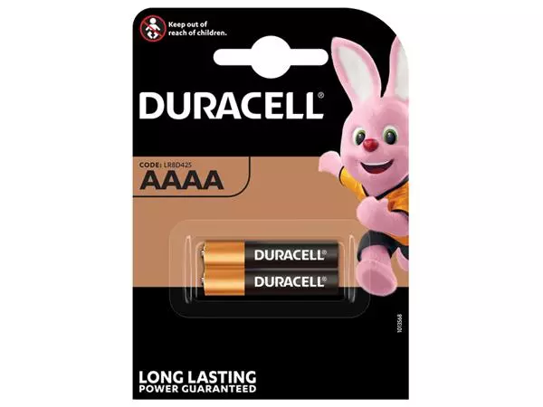 Een Batterij Duracell 2xAAAA Ultra alkaline koop je bij Totaal Kantoor Goeree