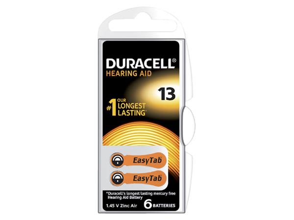 Een Batterij Duracell Hearing DA13 Ø7,9mm 310mAh 6 stuks koop je bij EconOffice