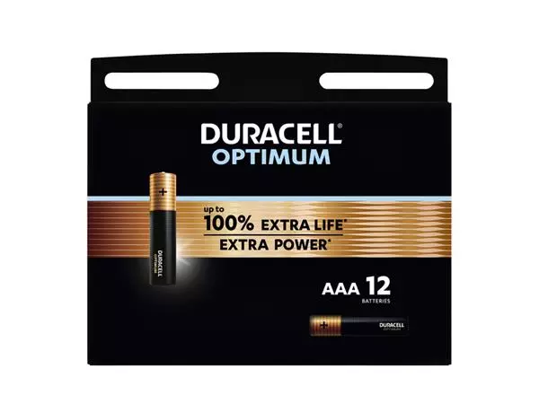 Een Batterij Duracell Optimum 100% 12xAAA koop je bij L&N Partners voor Partners B.V.