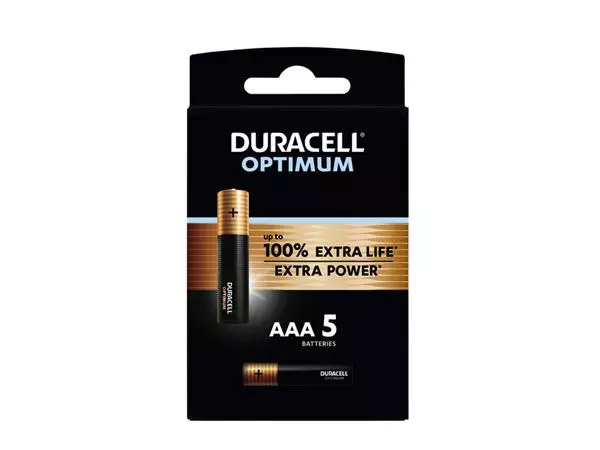 Een Batterij Duracell Optimum 100% 5xAAA koop je bij L&N Partners voor Partners B.V.