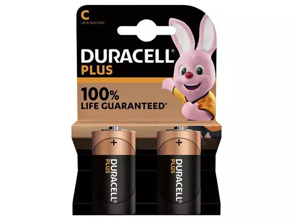 Een Batterij Duracell Plus 2xC koop je bij Goedkope Kantoorbenodigdheden
