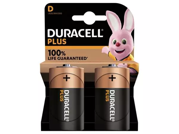 Een Batterij Duracell Plus 2xD koop je bij Goedkope Kantoorbenodigdheden
