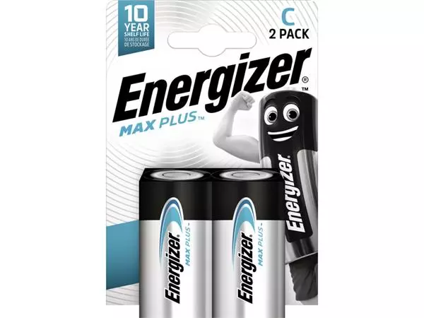 Een Batterij Energizer Max Plus 2xC alkaline koop je bij L&N Partners voor Partners B.V.