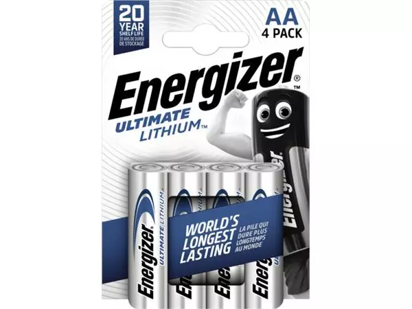 Een Batterij Energizer Ultimate Lithium 4xAA koop je bij L&N Partners voor Partners B.V.