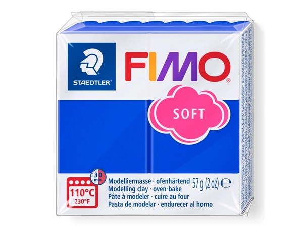 Een Pâte à modeler Fimo Soft 57g bleu brillant koop je bij QuickOffice BV