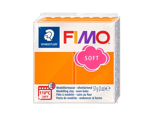 Een Boetseerklei Fimo soft 57 gram mandarijn koop je bij QuickOffice BV