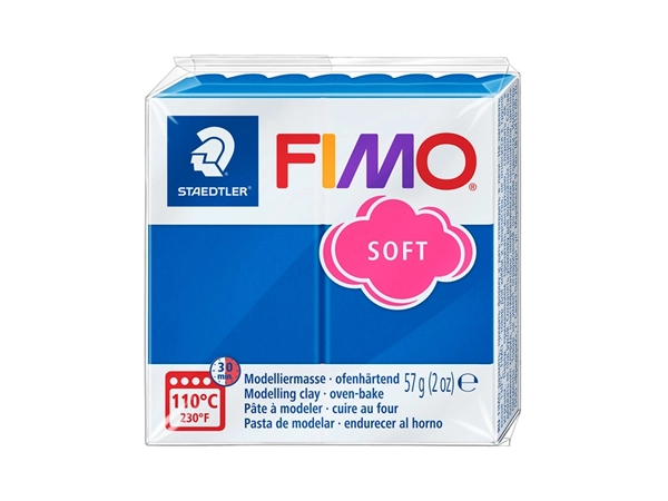 Boetseerklei Fimo soft 57 gram pacificblauw