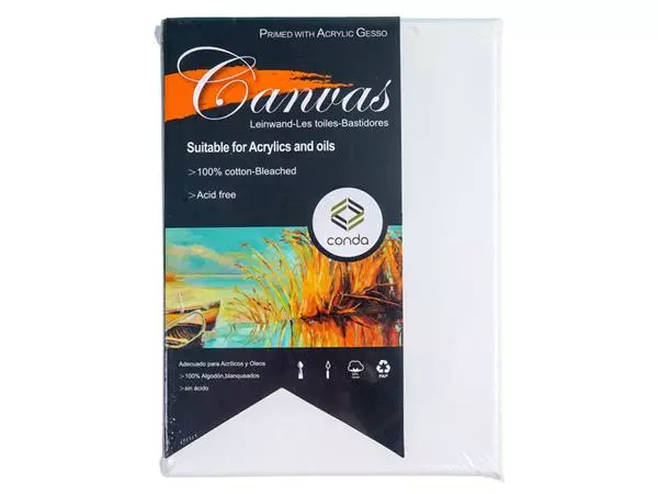 Een Canvas Conda 13x18cm gebleekt katoen koop je bij L&N Partners voor Partners B.V.