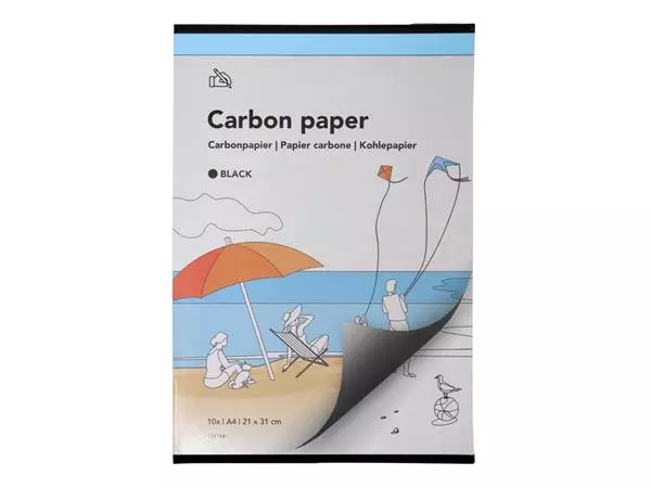 Een Carbonpapier Qbasic A4 21x31cm 10x zwart koop je bij EconOffice