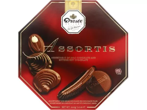 Een Chocolade Droste verwenbox assorti 200 gr koop je bij EconOffice